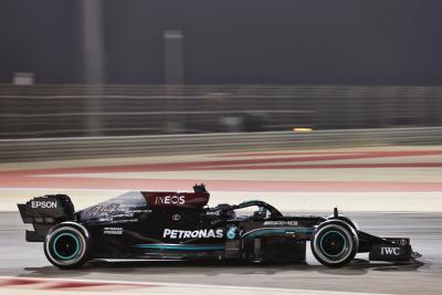 Lewis Hamilton (GBR) Mercedes AMG F1 W12.