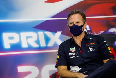 Christian Horner (GBR) Red Bull Racing Team Principal in the FIA Press Conference.