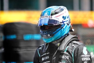Valtteri Bottas (FIN) Mercedes AMG F1 on the grid.