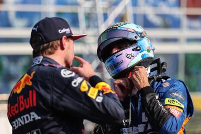 Daniel Ricciardo (AUS), McLaren F1 Team and Max Verstappen (NLD), Red Bull Racing 