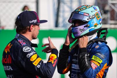 Max Verstappen (NLD), Red Bull Racing and Daniel Ricciardo (AUS), McLaren F1 Team 