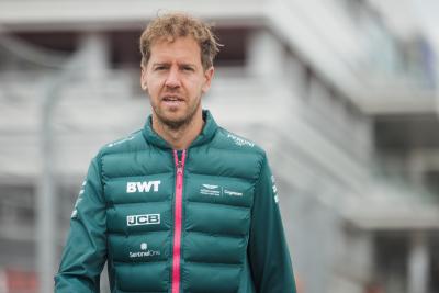 Sebastian Vettel (GER) Aston Martin F1 Team walks the circuit.