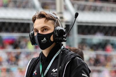 Oscar Piastri (AUS) Alpine Academy Driver on the grid.