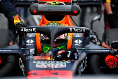 Max Verstappen (NLD) Red Bull Racing RB16B on the grid.