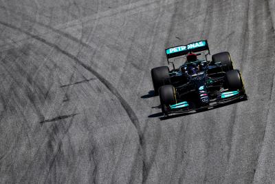 Lewis Hamilton (GBR) Mercedes AMG F1 W12.