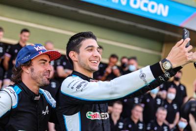 Fernando Alonso (ESP), Alpine F1 Team and Esteban Ocon (FRA), Alpine F1 Team 