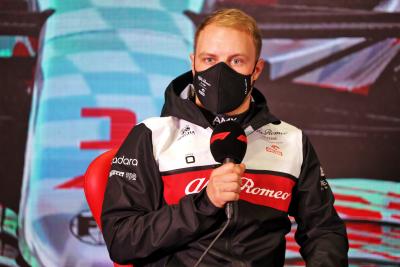 Valtteri Bottas (FIN) Mercedes AMG F1 in the FIA Press Conference.