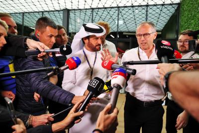 (L to R): Mohammed Bin Sulayem (UAE) FIA President and Stefano Domenicali (ITA) Formula One Presiden