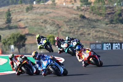 Aleix Espargaro Alex Rins MotoGP race, Portuguese MotoGP. 22 November 2020