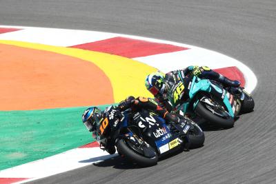 Luca Marini Valentino Rossi MotoGP race, Portuguese MotoGP. 18 April 2021