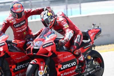 Jack Miller, Francesco Bagnaia, Spanish MotoGP race, 2 May 2021