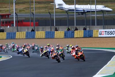 Andrea Migno race start, Moto3 race, French MotoGP, 16 May 2021