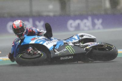 Alex Rins crash, French MotoGP race, 16 May 2021