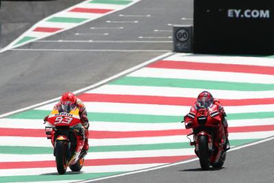 Marc Marquez Francesco Bagnaia , Italian MotoGP, 28 May 2021