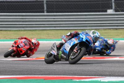 Rins, Miller, Mir, MotoGP race, Grand Prix of the Americas, 3 October 2021.