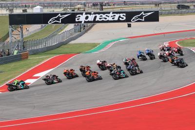 Start MotoGP race, Grand Prix Of The Americas, 3 October 2021