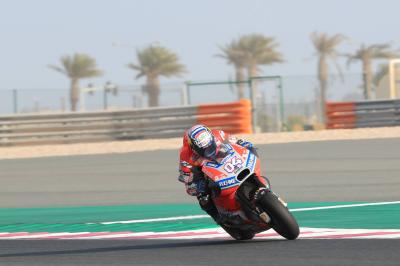 Dovizioso yet to open contract talks, lap time comes easily