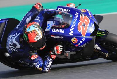 Vinales fastest, 'better and better every exit'