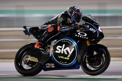 Moto2 Qatar: Bagnaia hangs on for first win