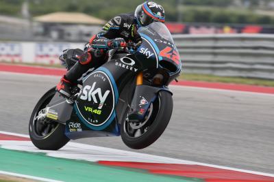 Moto2 Amerika: Bagnaia melesat untuk kemenangan Texas