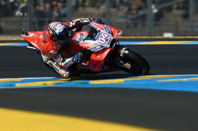 Dovizioso under lap record to head up Marquez in FP2