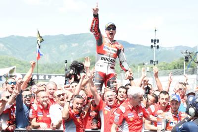 Lorenzo: Dari 'depresi' menjadi kemenangan 'luar biasa' Ducati
