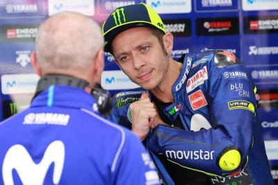 Pit mistake costs Rossi a row, Vinales braking woe