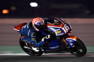 Roberts menempati pole position di Qatar Moto2 dengan waktu yang sama dengan Marini