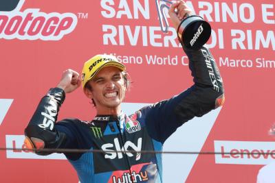 Luca Marini , Moto2 race, San Marino MotoGP, 13 September 2020