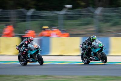 Franco Morbidelli, Fabio Quartararo, French MotoGP. 9 October 2020