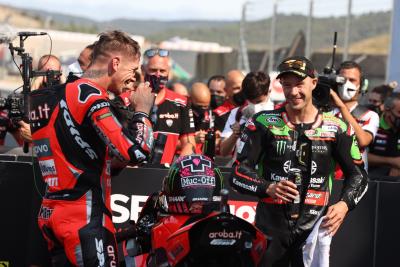 Scott Redding and Jonathan Rea, Navarra WorldSBK superpole race,, 22 August 2021