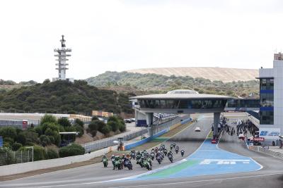 Race start, Jerez WorldSSP 300 race1, 25 September 2021