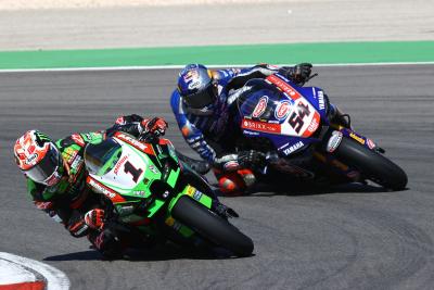 Jonathan Rea and Toprak Razgatlioglu, Portuguese WorldSBK race2, 3 October 2021