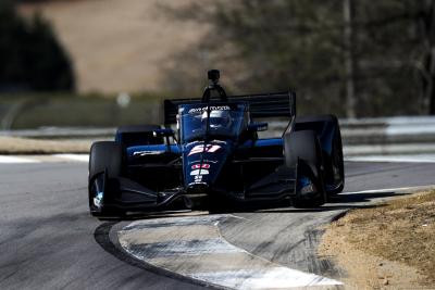 Grosjean still sore but “really happy” with IndyCar test debut