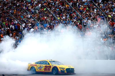 Joey Logano Beats Kyle Busch in Overtime at Gateway