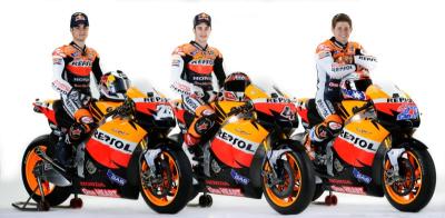 Repsol Honda: 3 riders, 1 'huge' garage, no team orders...