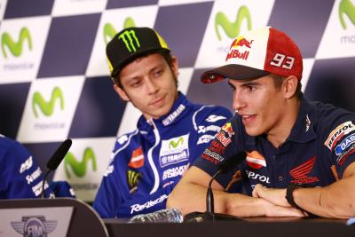 Rossi and Marquez, Aragon MotoGP