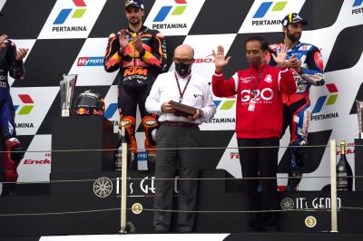 Carmelo Ezpeleta, the President of Indonesia Joko Widodo, MotoGP race, Indonesian MotoGP, 20 March