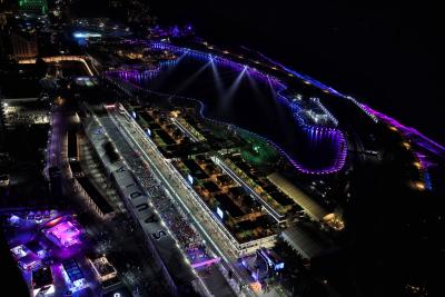 The grid before the start of the