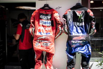 Fabio Quartararo and Pecco Bagnaia's leathers