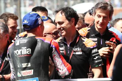 Aleix Espargaro, Romano Albesiano, Massimo Rivola , MotoGP Prancis, 14 Mei