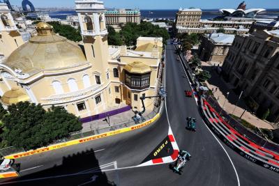 Lewis Hamilton (GBR) Mercedes AMG F1 W13. Formula 1 World Championship, Rd 8, Azerbaijan Grand Prix, Baku Street Circuit,