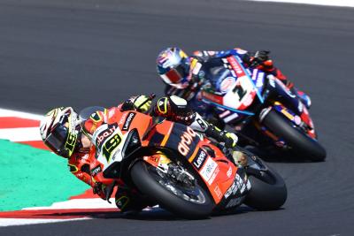 Alvaro Bautista and Toprak Razgatlioglu, Misano WorldSBK race2, 12 June