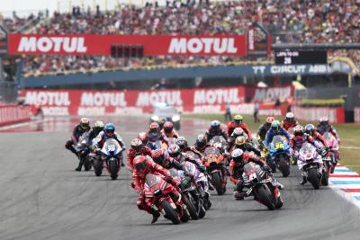 Francesco Bagnaia race start, Dutch MotoGP race, 26 June