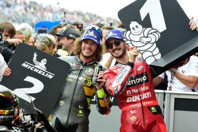 Francesco Bagnaia, Marco Bezzecchi, Dutch MotoGP race, 26 June