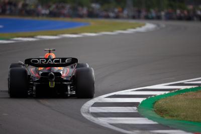 Max Verstappen (NLD) ) Red Bull Racing RB18. Kejuaraan Dunia Formula 1, Rd 10, Grand Prix Inggris, Silverstone, Inggris,