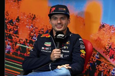 Max Verstappen (NLD) Red Bull Racing in the FIA Press Conference. Formula 1 World Championship, Rd 11, Austrian Grand