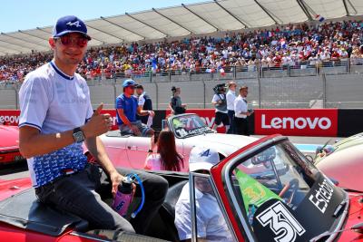 Esteban Ocon (FRA) Alpine F1 Team on the drivers parade. Formula 1 World Championship, Rd 12, French Grand Prix, Paul