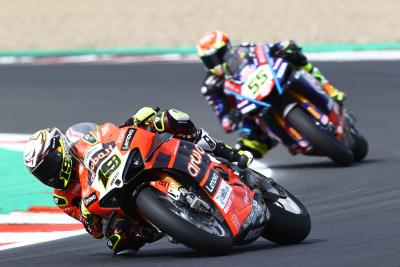 Alvaro Bautista and Andrea Locatelli, Czech WorldSBK 29 July