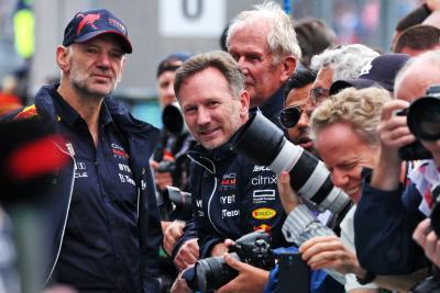 (L to R): Adrian Newey (GBR) Red Bull Racing Chief Technical Officer and Christian Horner (GBR) Red Bull Racing Team